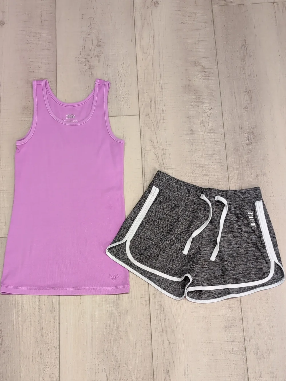 Justice Shorts & Tank Top